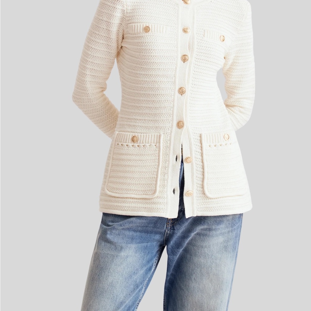 Toccin Constance Ivory Knit Jacket